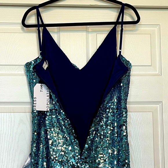 NWT Dress The Population Sequin Mini Dress - Picture 5 of 16
